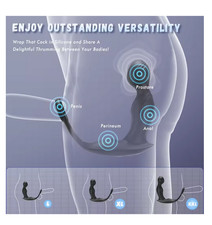 Men's Powerful Wiggling Vibrating Male Prostate Massager Wireless Control