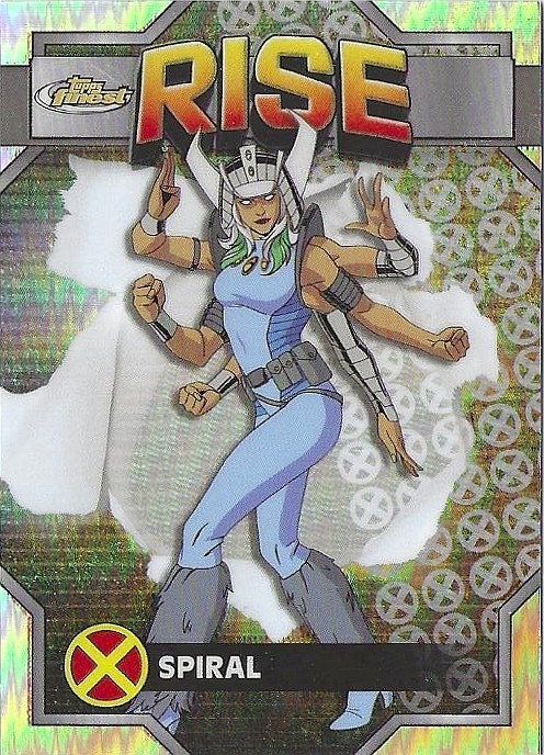 2025 Topps Finest X-men '97 Rise Refractor Spiral #62 Uncommon