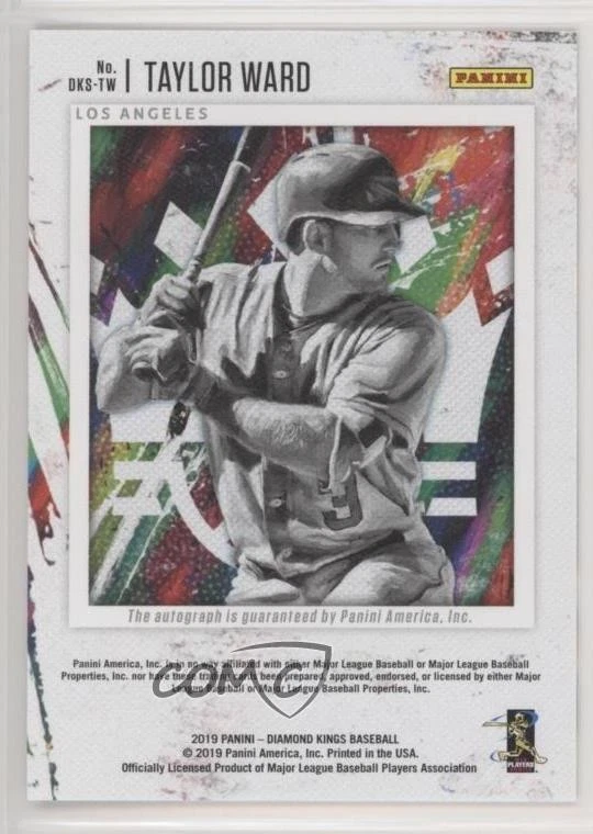 2019 Panini Diamond Kings DK Signatures Holo Gold /49 Taylor Ward Rookie Auto RC - Image 2 of 2