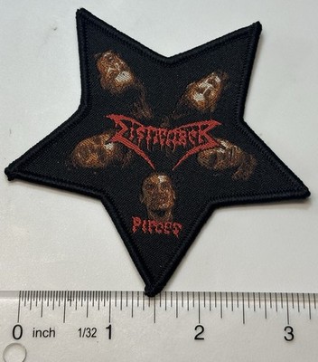 Dismember Pieces Black Border Star Woven Patch
