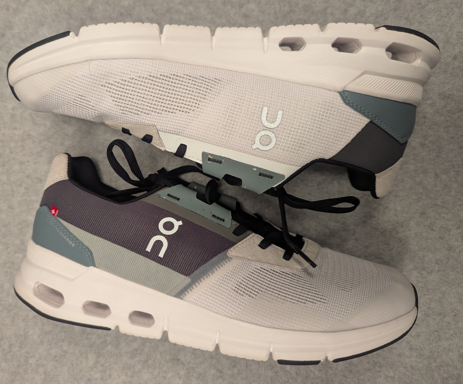 On Cloudrift Swiss Engineering White/Asphalt Runn… - image 9