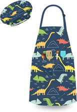Kids Apron for Boys, Unisex Apron With Adjustable Neck strap, Kitchen Bib Apron