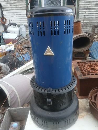 Antique Perfection #730 Blue Kerosene Oil Heater  