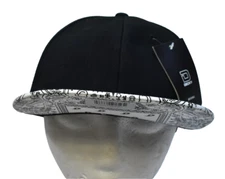 Decky Original 6-Panel High Profile Structured Bandanna Bill Snapback Hat 1093