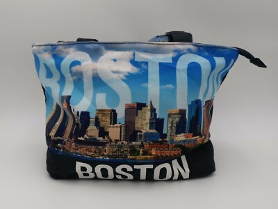 Robin Ruth Digital Navy Boston Tragetasche mit geschlossenem Reißverschluss neu mit Etikett
