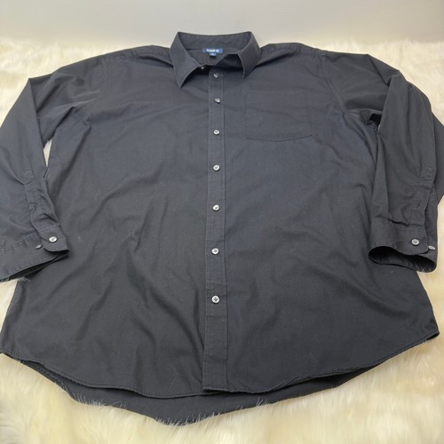 george | Set of 3 Long Sleeve Classic Fit Button Down Shirts in Gray + Black - Picture 10 of 21
