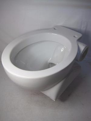 9619 White Wall Mount Ceramic Toilet Mounting Holes 6 1/4'' Center to Center NEW