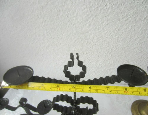 2 x Schmiedeeisen Vintage Kerzenständer Kerzenständer Mensch / Mensch geformt, Metall - Bild 8 von 10