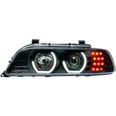 Xenon Scheinwerfer Angel Eyes Für BMW 5er E39 Bj. 95-00 Schwarz | Bj. 1995-2000 | 5er E39 | BMW