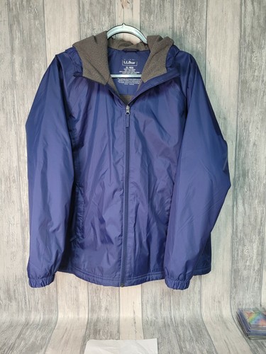 LL Bean Womens Blue Insulated Rain 