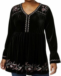 black velvet tunic top