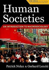 Human Societies: An Introduction to Macrosociology, Nolan, Patrick,Lenski, Gerha