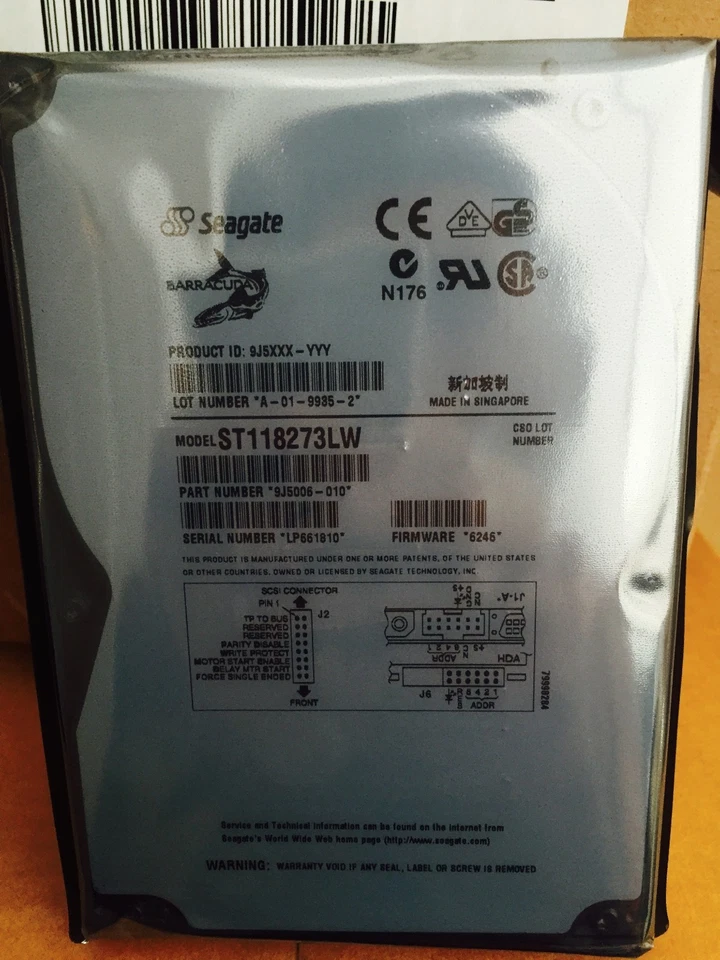 *New* Seagate Barracuda (ST118273LW) 18GB, 7200RPM, 3.5" Internal Hard Drive - Image 2 of 4