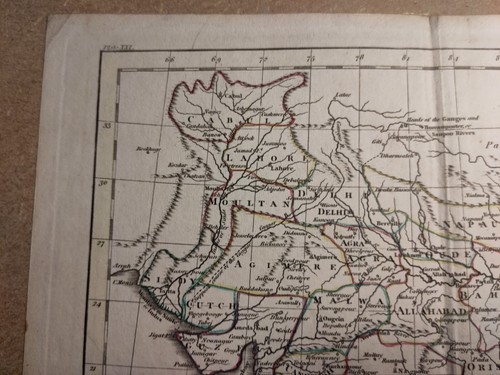 1805 India - Atlas to Guthrie's Geographical Grammar Antique Map 217 years - Picture 4 of 6