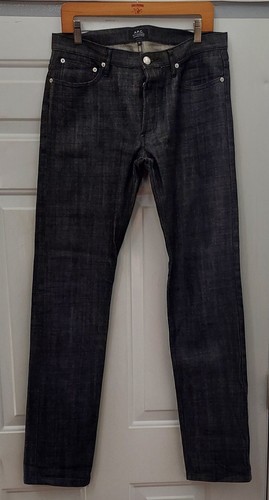 A.P.C. PETIT STANDARD JEANS DROIT ETROIT GRAU SLIM STRAIGHT JEANS GRÖSSE 32 X 35