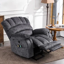 Oversized Electric Power Lift Recliner Chair with Extended Footrest for Elderly