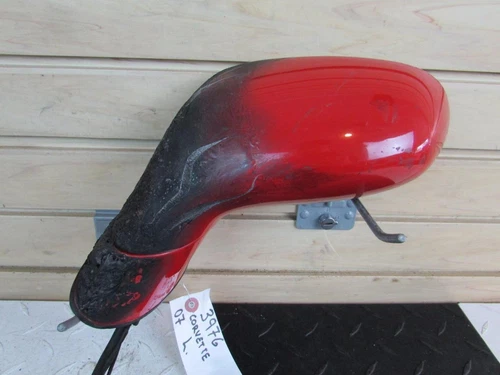 06-13 C6 Corvette Left Outer Door Mirror LH Drivers Red U2K DDO *FOR PARTS*
