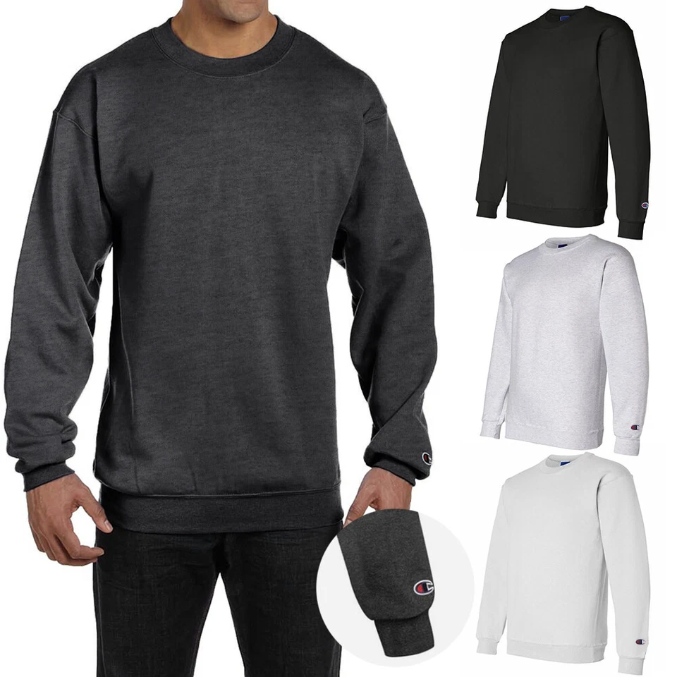 Champion Mens Sweatshirt 50/50 Pullover Athletic Fitness Casual Sweatshirt S600