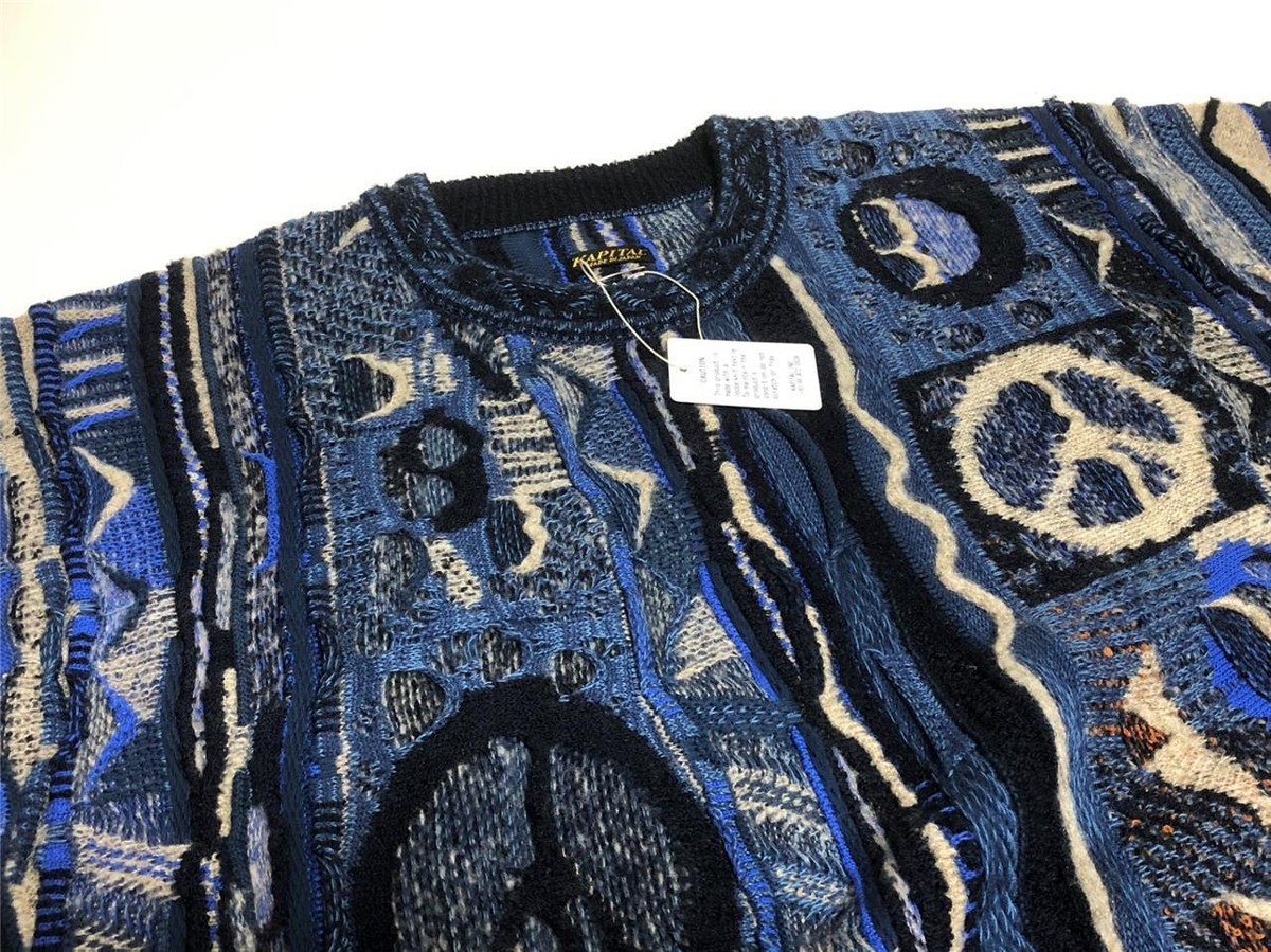 KAPITAL 7G BORO Gaudy sweater knit brand new navy made in KAPITAL 7G BORO Gaudy sweater knit brand new navy made in