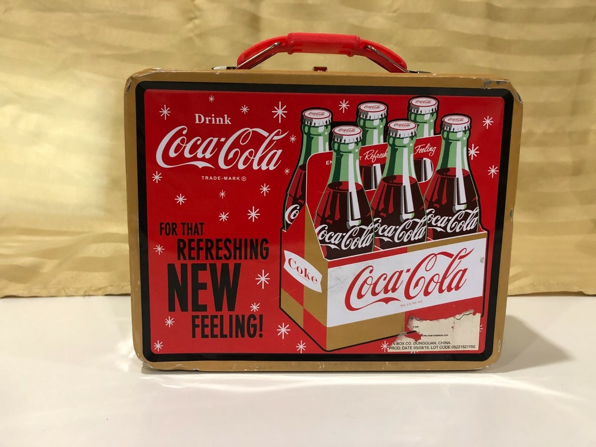 Coca Cola Brand Tinplate Aluminum Lunch Box 7.5 x 6 inches | eBay