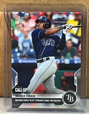 2021 TOPPS NOW #697 WANDER FRANCO TAMPA BAY RAYS Call-Up 25th straight PR 2404