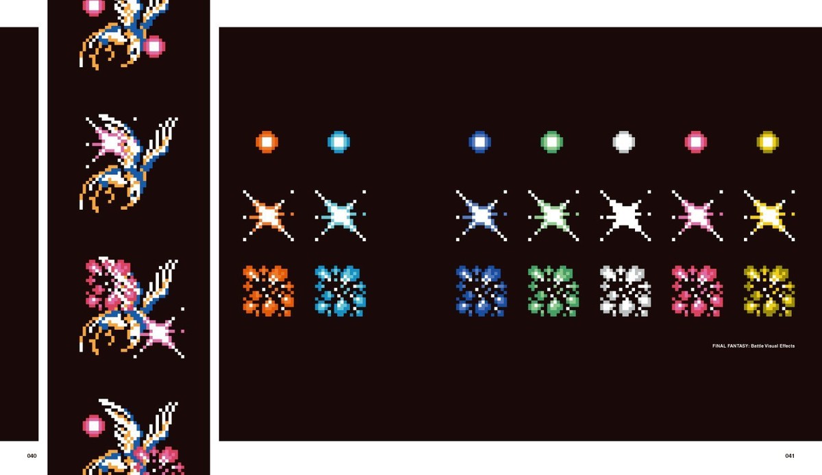 アート・デザイン・音楽 FF DOT.-The Pixel Art of FINAL FANTASY- FF Dot: The Pixel Art Of Final Fantasy. Full book flip