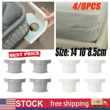 4/8PCS Lock Sheet Holders Keep Sheets Tight Heavy Duty Straps Fit All Mattresses