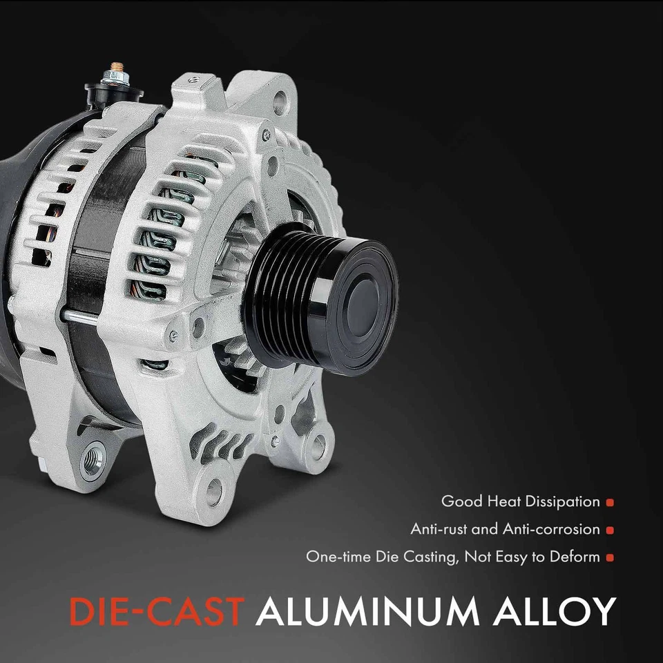 Alternador para Toyota 4Runner 2010 L4 2,7 L 100A 12 V desacoplador de 7 ranuras en sentido horario Foto 4 de 4