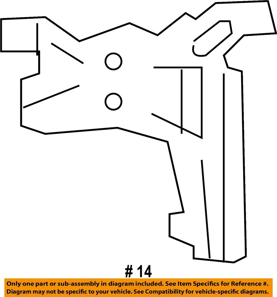 Componentes de parachoques delantero GM OEM 07-13 Sierra 1500 - soporte exterior 15901539 Foto 2 de 2
