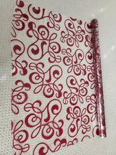 30" x 100' ALLEGRA RED  Cellophane Wrap Roll Gift Wrapping Floral Arrangement