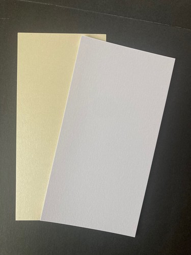 DL premier pearlescent pearl card / topper / panel / invite pk5 special offer - Picture 5 of 6