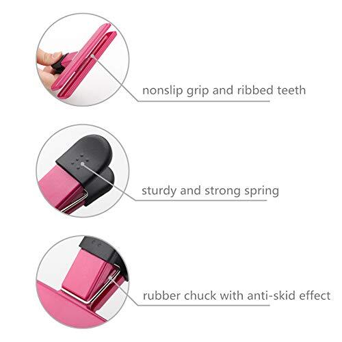 6 Pack Chip Bag Clips, 6 Inch Large Size Assorted Colors Foods Snacks