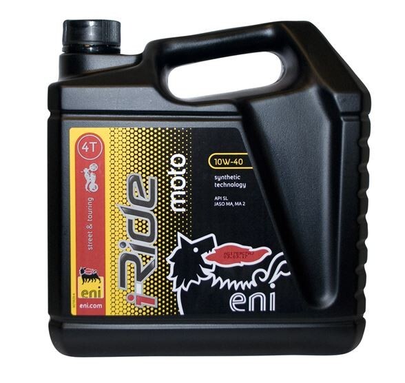 Huile 10W40 Agip i-Ride anti-patinage embrayage MA2 bidon 4L