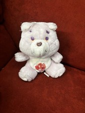 Original Vintage 1985 Kenner "Share Bear" Care Bear Plush 7.5" Lavender