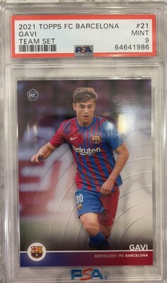 topps gavi rc セット Barcelona  バルサ ガビ GAVI 2021 Topps FC Barcelona Team Set RC PSA 9 Mint | eBay