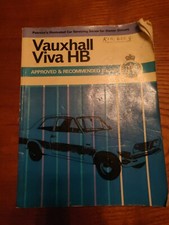 Pearson's Car Servicing Manual Vauxhall Viva HB RAC Approved Vintage