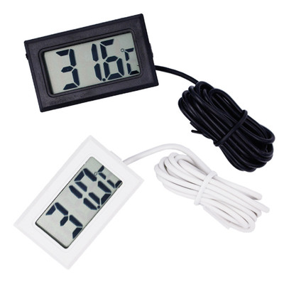 Small Rectangular Thermometer for Any Type of Environment with Probe 
