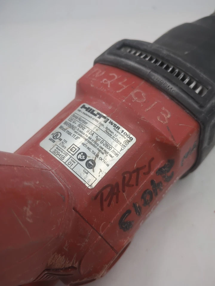 возвратно-поступательная пила HILTI WSR 1000 со шнуром. БЛОК ЗАПЧАСТЕЙ. Bad Blade Release  - Изображение 4 из 4