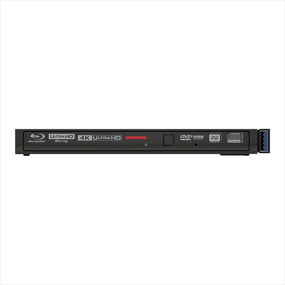 BUFFALO UHD BD compatible portable Blu-ray drive black BRUHD
