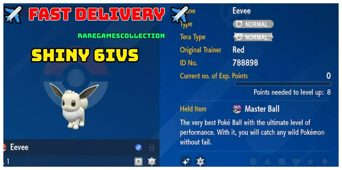 Pokemon Scarlet and Violet Player Shows Off Shiny Eevee Collection