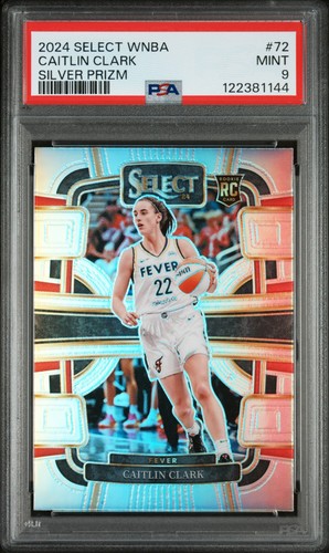 Caitlin Clark 2024 Select WNBA Concourse Silver #72 RC Rookie (Fever) PSA 9 MINT - Bild 1 von 2