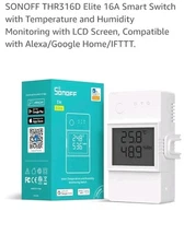 WiFi Power Switch Temperature and Humidity Monitoring DIY Smart Home