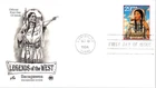 SACAGAWEA INDIAN GUIDE  LEGENDS OF THE WEST 1994 ARTCRAFT PCS CACHET FDC UNADDR