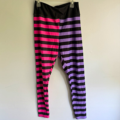Emo Scene Style Leggings 2xl Pink Purple Split