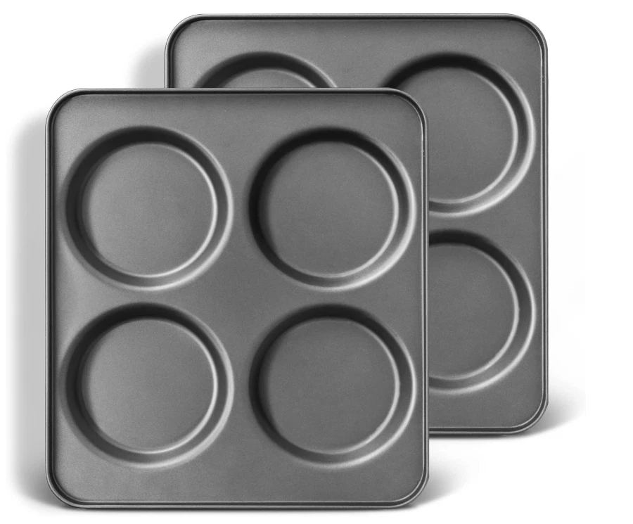 HONGBAKE Muffin Top Pan Set 2 Nonstick Hamburger Bun Whoopie Pie Bake NEW
Opens in a new window or t
