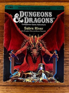 Modulo D&D CM3 Sabre River 1984 Dungeons and Dragons Adventure M1278