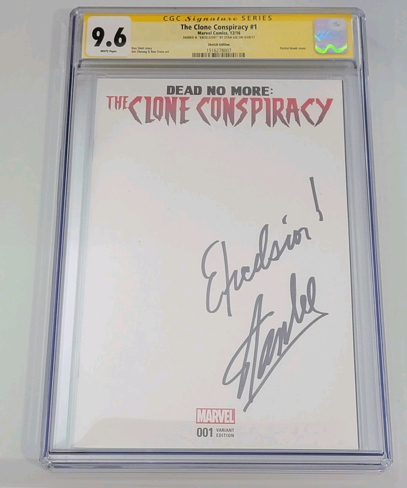 The Clone Conspiracy 1 signed by "Stan Lee" EXCELSIOR! CGC 9.6
