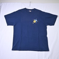 Vintage 90s Blockbuster Video Shirt Large L Disney A Bugs Life Promo Tee Navy
