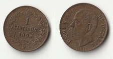 1895 Italy 1 centesimo coin