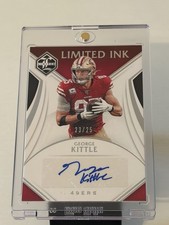 George Kittle 2019 Panini Limited Ink Spotlight Silver /25 Autograph 49ers NFL